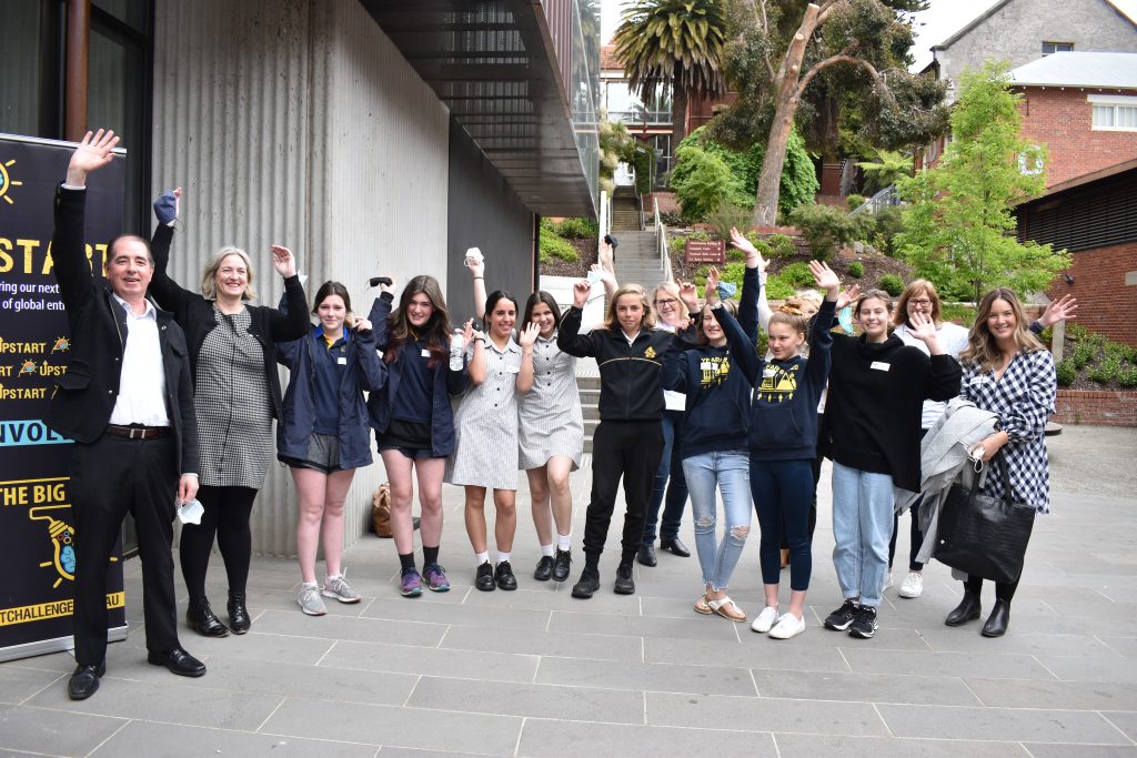 Ballarat Students Jumping For Joy at Upstart Challenge Masterclass